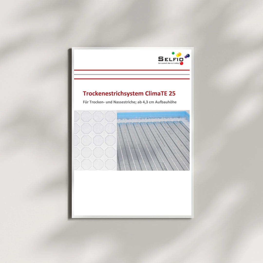 Trockenestrichsystem: Produktbroschüre mit Montagehinweisen